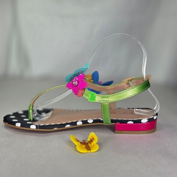 NWT Betsey Johnson Women's Halie Butterfly Thong Sandals - Picture 7 of 9